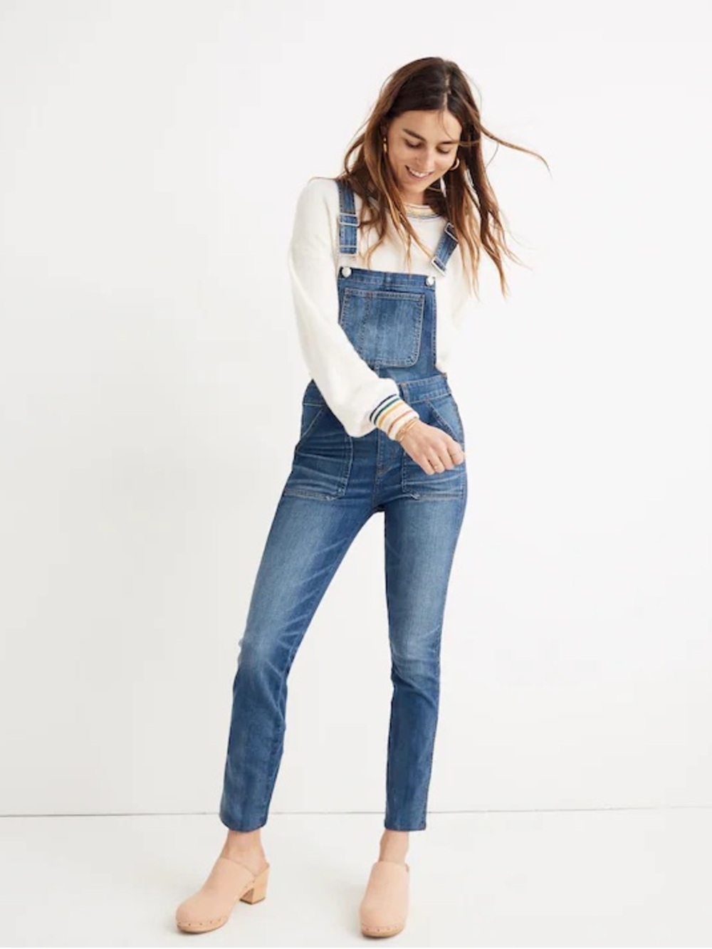 Madewell Skinny Denim Overalls in Jansing Wash Size Small